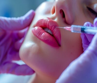 Injection d'acide hyaluronique pour des lèvres