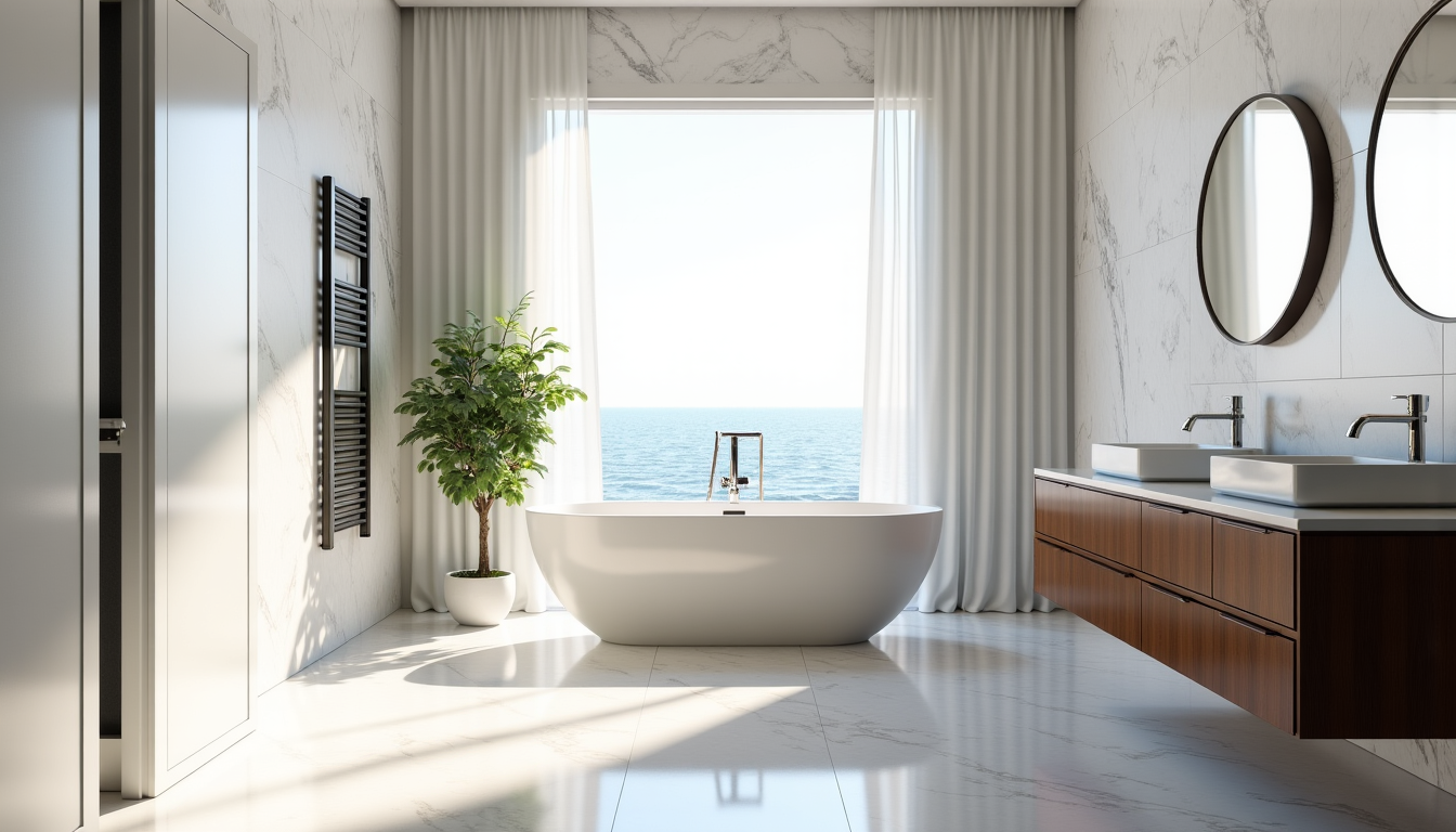 Salle de bain : transformez votre espace avec l'élégance du panneau PVC marbre